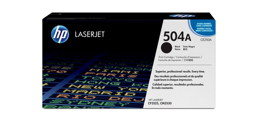 HP 504A toner LaserJet noir authentique