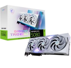 MSI GAMING GEFORCE RTX 5080 16G TRIO OC WHITE graphics card NVIDIA 16 GB GDDR7