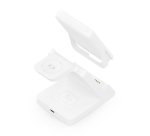 AISENS Cargador Inalambrico USB-C 4 en 1 De 15W Para Movil, Apple Watch, Auriculares Con Estuche De Carga, Blanco