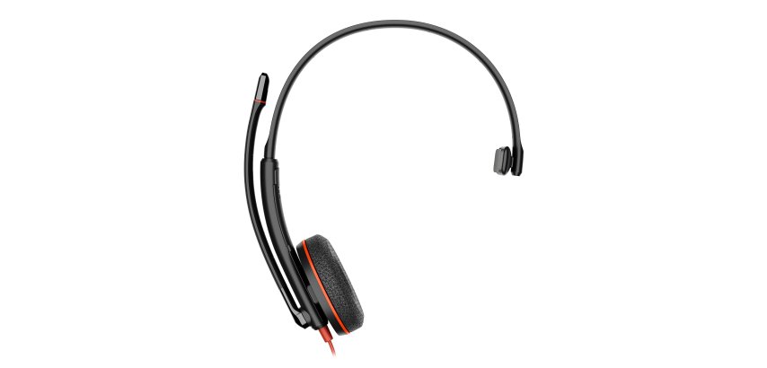 HP Poly Monaural USB-C Black Headset Poly Blackwire 3210 + USB-C/A Adapter (set)