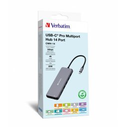 Verbatim CMH-14 USB Type-C 5000 Mbit/s Argent