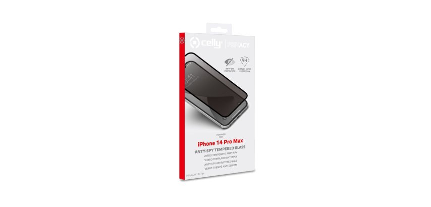 Celly PRIVACYF1027BK protezione per lo schermo e il retro dei telefoni cellulari Pellicola proteggischermo trasparente Apple 1 pz
