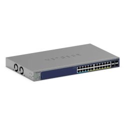 NETGEAR GS728TXUP Géré Gigabit Ethernet (10/100/1000) Connexion Ethernet, supportant l'alimentation via ce port (PoE) 1U Gris