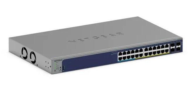 NETGEAR GS728TXUP Gestionado Gigabit Ethernet (10/100/1000) Energía sobre Ethernet (PoE) 1U Gris