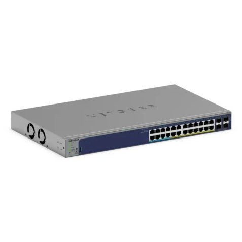 NETGEAR GS728TXUP Géré Gigabit Ethernet (10/100/1000) Connexion Ethernet, supportant l'alimentation via ce port (PoE) 1U Gris