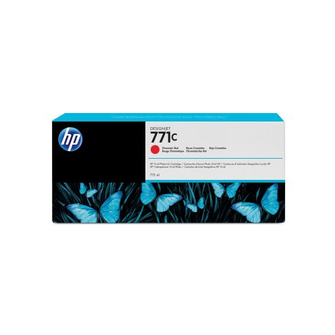 HP 771C cartouche d'encre DesignJet rouge chromatique, 775 ml