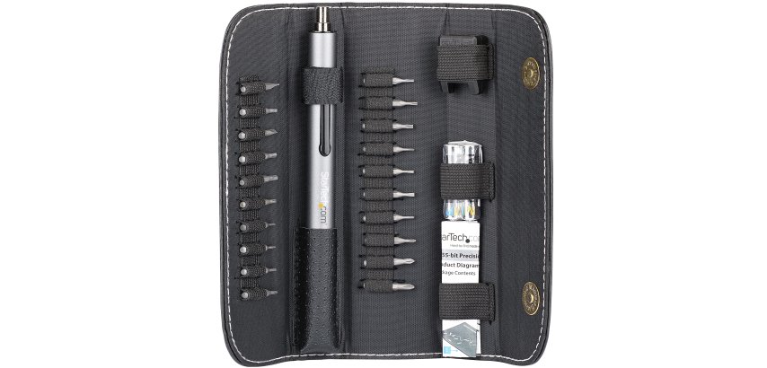 StarTech.com Tournevis de Précision Électrique - 20 Embouts - Mini Tournevis Magnétique sans Fil - Réparation Électronique, Portable, Ordinateur, Tablette & Smartphone
