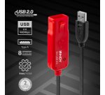 Lindy 42780 cavo USB USB 2.0 8 m USB A Nero