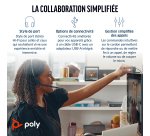 HP Poly Micro-casque Poly Blackwire 3220 stéréo USB-C + adaptateur USB-C/A