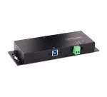 StarTech.com 4-Port Industrial USB 3.0 5Gbps Hub, Rugged USB Hub with ESD Protection, DIN/Wall/Desk Mountable USB-A Hub, USB Expander w/Locking Ports, Heavy Duty - TAA