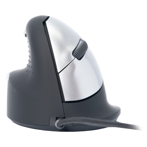 R-Go Tools Souris Ergonomique R-Go HE Break avec logiciel de pause, gaucher, moyen (longueur de la main 165-185 mm), filaire, noir