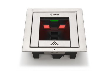 Zebra SP72-H Lector De Una Superficie Horizontal, Lector De Códigos De Barras 1D 2D QR Code, Negro Vidrio Zafiro, Cable USB Blindado, Montaje De Cubo