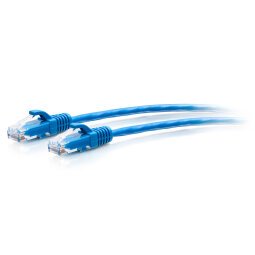 C2G Câble de raccordement Ethernet fin Cat6a non blindé (UTP) avec protection anti-accrochage de 1,8 m - Bleu