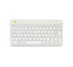 R-Go Tools Clavier ergonomique R-Go Compact Break, clavier compact avec logiciel de pause,AZERTY (FR), Bluetooth, blanc