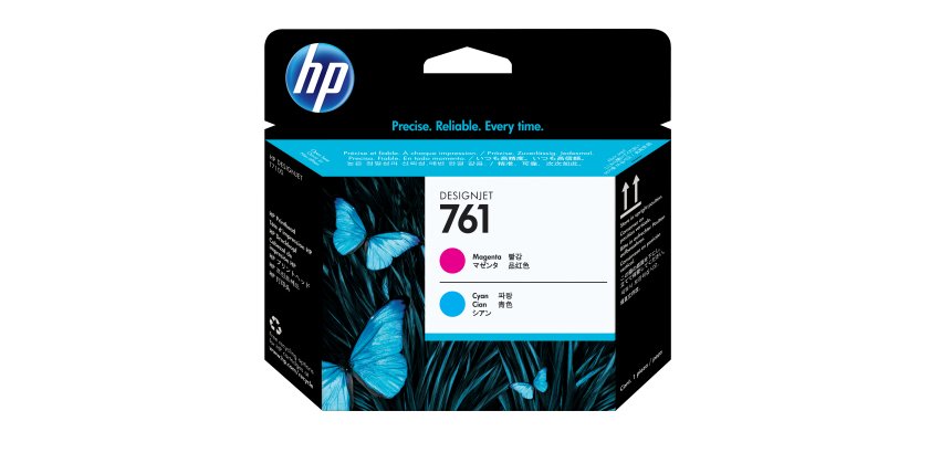 HP 761 - cyaan, magenta - printkop