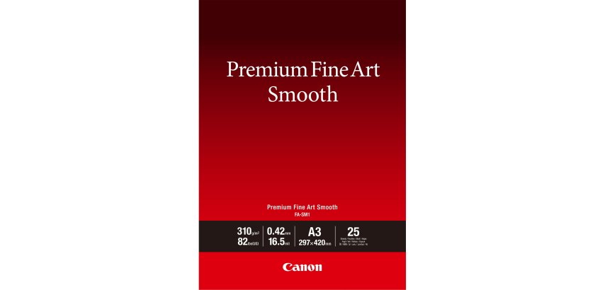 Canon Papier A3 beaux-arts lisse Premium FA-SM1 - 25 feuilles