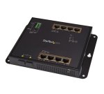 StarTech.com Switch Industriel POE+ Gigabit Ethernet 8 ports - 2 connexions MSA SFP - 30W - Switch Gbe Haute Puissance L2 adminstrable renforcé - Fixation murale Rail DIN IP-30/ -40C° à 75C°