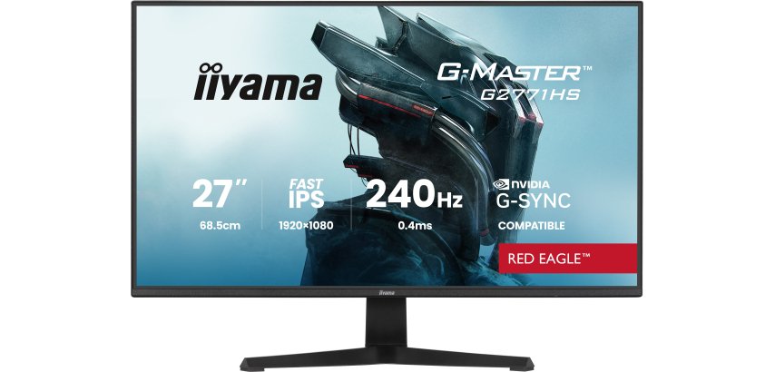 iiyama G-MASTER G2771HS-B1 écran plat de PC 68,6 cm (27") 1920 x 1080 pixels Full HD Noir