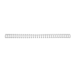 Dorsi spirale - metallo - 34 anelli passo 3:1 - 12,7 mm - argento - GBC - scatola 100 pezzi