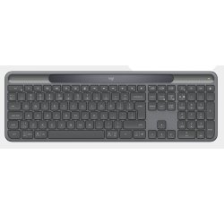 Logitech Signature Slim Solar+ K980 for Business teclado Universal RF Wireless + Bluetooth QWERTY Español Grafito