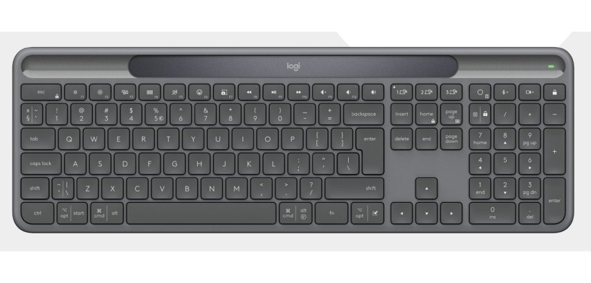 Logitech Signature Slim Solar + K980 for Business clavier Universel RF sans fil + Bluetooth QWERTY US International Graphite