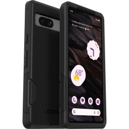 OtterBox Commuter Coque pour Google Pixel 7a, Antichoc, anti-chute, protection, supporte 3 x plus de chutes que la norme militaire, antimicrobien, Noir