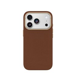 OtterBox Symmetry Cactus Leather Series pour Apple iPhone 17 Pro, Desert Saddle