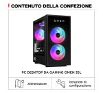 HP OMEN 35L Gaming GT16-0038nl Intel Core Ultra 7 265K 32 GB DDR5-SDRAM 1 TB SSD NVIDIA GeForce RTX 5080 Windows 11 Home Tower PC AI PC Nero