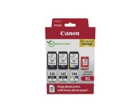 Canon Foto Value Pack 2 x PG-545XL + 1 x CL-546XL, 300 - 400 Seiten, OEM 8286B015, 4 Farben
