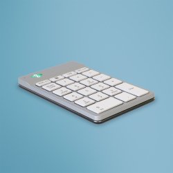 R-Go Tools Clavier R-Go Numpad Break, clavier numérique ergonomique avec logiciel de pause, bluetooth, blanc