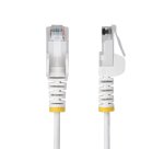 StarTech.com Cable de Red Ethernet CAT6 Delgado sin Enganches Blanco de 50cm - Cable RJ45 Snagless Slim 28AWG - Alambre de Cobre Puro - PoE 100W - con Alivios de Tensión - LSZH - Probado con Fluke