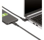 StarTech.com Câble USB-C de 2m, Coudé à Droite, USB 5Gbps, 100W (5A) Power Delivery, 4K 60Hz DP Alt Mode, Cordon USB C Robuste - Compatible Thunderbolt