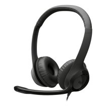 logitech auriculares con cable h390 para pcportatil auriculares estareo con micrafono con supresian de ruido usb-c controles en lanea funciona con chromebook