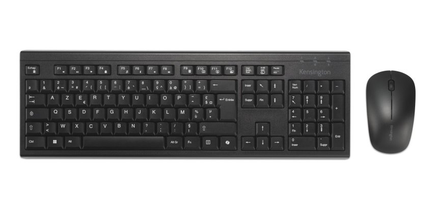 Pack clavier souris sans fil rechargeable Kensington KM270 EQ