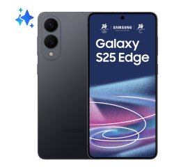Samsung Galaxy S25 Edge, Smartphone AI, Display 6.7'' QHD+ Dynamic AMOLED 2X, Fotocamera 200MP, RAM 12GB, 512GB, 3.900 mAh, Titanium Jetblack