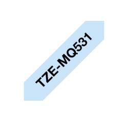 Brother TZEMQ531 ruban d'étiquette Noir sur bleu TZe