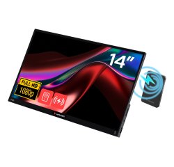 Verbatim 32088 TV e monitor portatile Nero 35,6 cm (14") LED 1920 x 1080 Pixel
