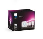 Philips Hue White and colour ambience Starter kit: 3 E27 smart bulbs (1100)