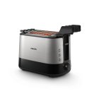 Philips Viva Collection Tostapane HD2639/90, 730W, 2 pinze, 7 livelli di tostatura, vassoio raccogli briciole