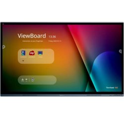 Viewsonic IFP7562 pantalla de señalización Panel plano interactivo 190,5 cm (75") LED Wifi 350 cd / m² 4K Ultra HD Negro Pantalla táctil Procesador incorporado Android
