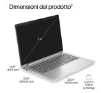 HP E43GLAT laptop Computer portatile 35,6 cm (14") WUXGA 16 GB DDR5-SDRAM 512 GB SSD Wi-Fi 7 (802.11be) Windows 11 Pro Argento