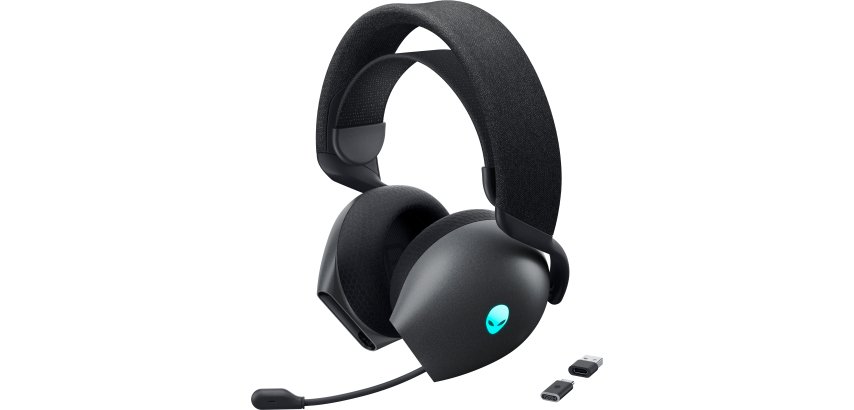Alienware AW725H Verkabeltes & Kabelloses Headset Gaming-Überkopfhörer USB Typ-C Bluetooth Schwarz