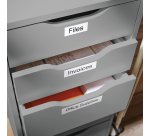 DYMO D1 High-Performance Permanent Polyester Labels | 19 mm x 5.5m Roll | Black Print on White | Self-Adhesive Labels for LabelManager Label Printers | Authentic