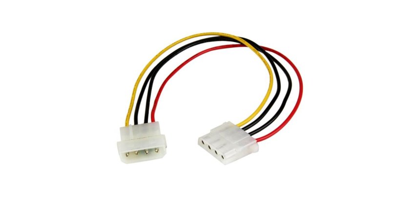 StarTech.com Câble d'extension alimentation LP4 de 30 cm - Rallonge de câble LP4 - Mâle vers femelle