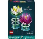 LEGO Botanicals 11511 Ninfee, Piante Artificiali con Fiori Finti in 2 Vasi, Decorazione Camera da Letto, Regalo Bambini 9+