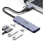 CoolBox HUB4 LITE USB-C/A 4 PUERTOS 2USB-C Y 2USB-A 3.2 GEN1 ALUMINIO