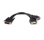 StarTech.com 20 cm LFH-59 Mannelijk naar Twee Vrouwelijk VGA DMS-59 Kabel