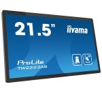 iiyama TW2223AS-B2 Écran d'affichage dynamique Écran plat interactif 54,6 cm (21.5") Wifi 345 cd/m² Full HD Noir Écran tactile Intégré dans le processeur Android 24/7