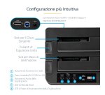 StarTech.com Docking Station per Hard Disk a 2 Slot - Duplicatore Standalone USB 3.0 (5 Gbps)/eSATA per SSD/HDD SATA III 2.5/3.5", Clonatore di Hard Drive con Carica dall'Alto