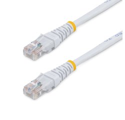 StarTech.com 15 m Cat5e Gegoten RJ45 UTP Netwerkkabel - Wit